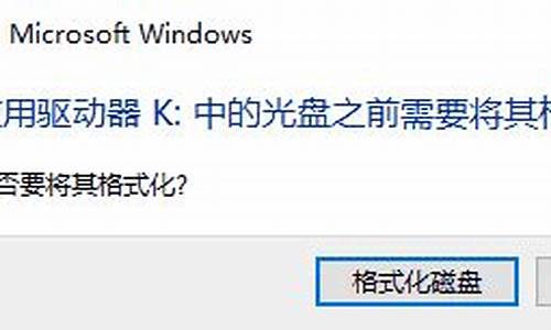 提示格式化磁盘是什么意思_提示格式化磁盘