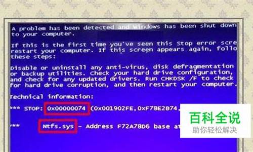 ntfsfilesystem蓝屏_ntfssys蓝屏解决方法